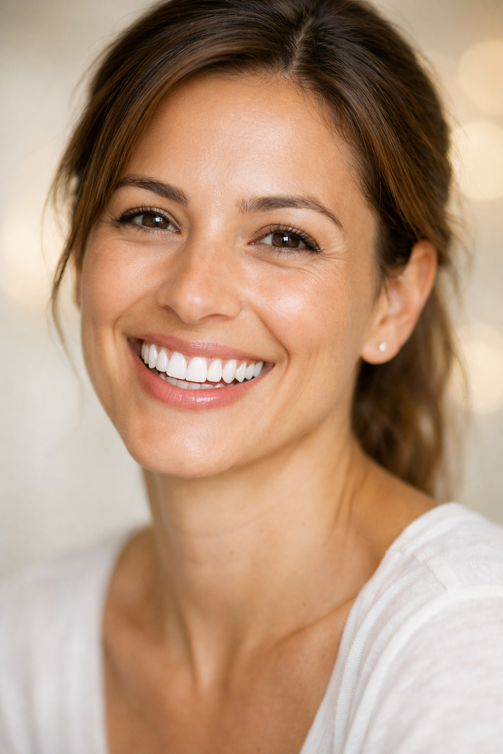 Beautiful confident smile showing cosmetic dentistry results